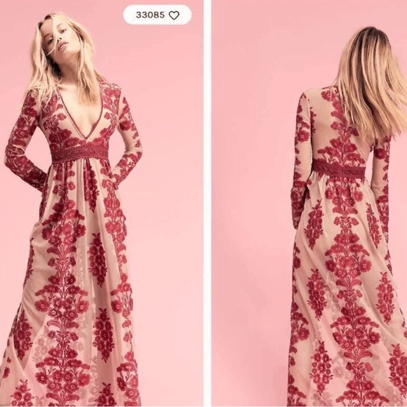 NWT FREE PEOPLE X FOR LOVE & LEMONS TEMECULA MAXI DRESS - coffeafoods.com